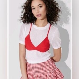 NWT Wild Fable short sleeve “bikini” sweater size Large